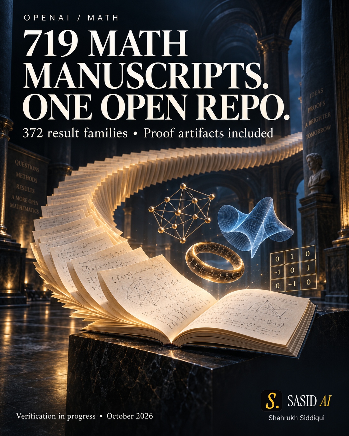 OpenAI math repository — manuscripts and verification